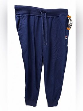 FILA Navy Jogger Sweatpants NWT XXL | Fleece Lined | Athletic Lounge